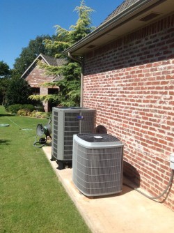 A unit providing residential air conditioning in oklahoma city